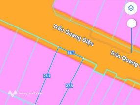 Bán lô đất biệt thự mặt tiền đường Trần Quang Diệu, phường Long Toàn, Bà Rịa