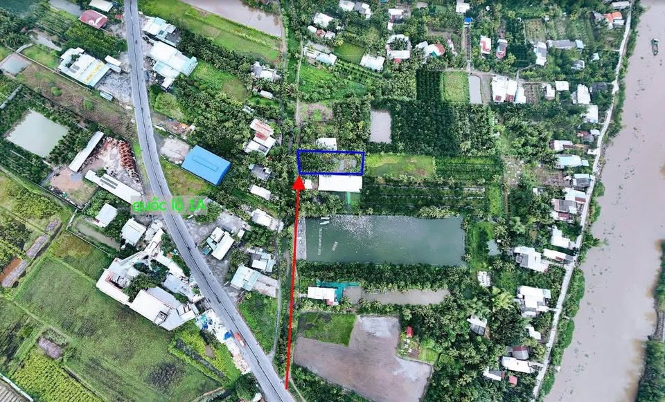 Bán đất tại phường Tân Hạnh, thành phố Vĩnh Long, cách Quốc lộ 1A khoảng 190m