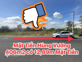 Đất mặt tiền Hùng Vương 406m2 đất vàng, xây homestay hay biệt thự, chốt là lời