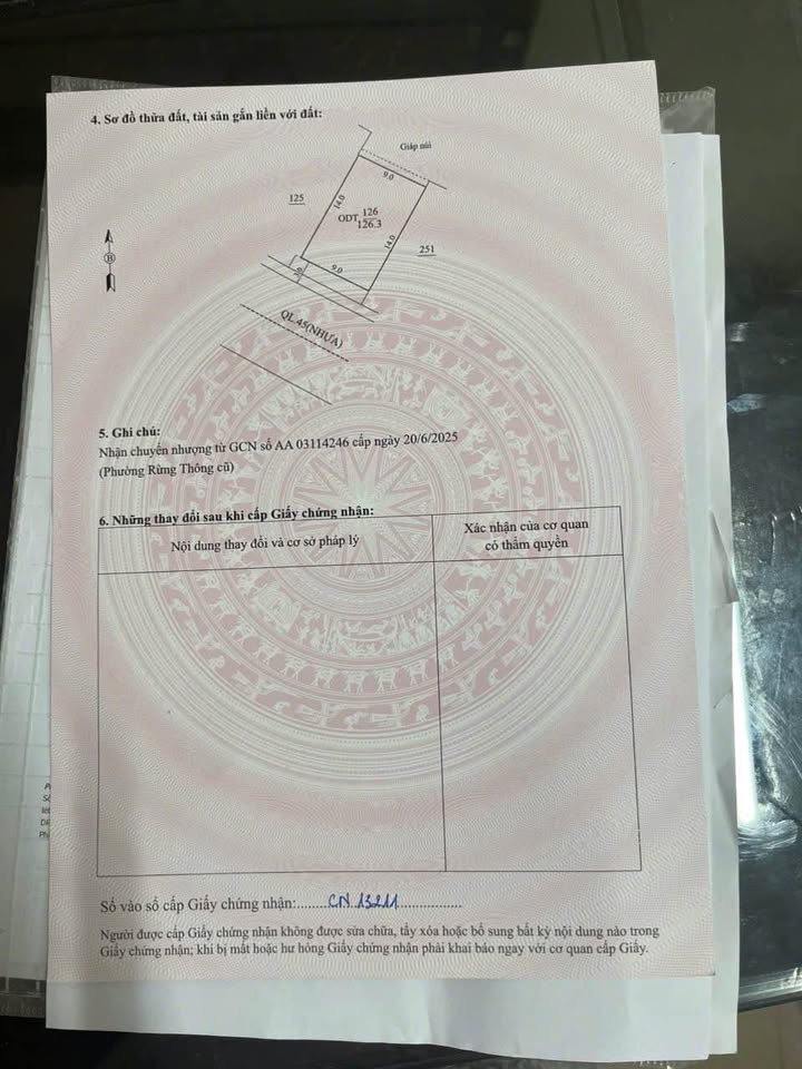 Đất vàng Rừng Thông - Mặt QL45 sầm uất, kinh doanh bao la