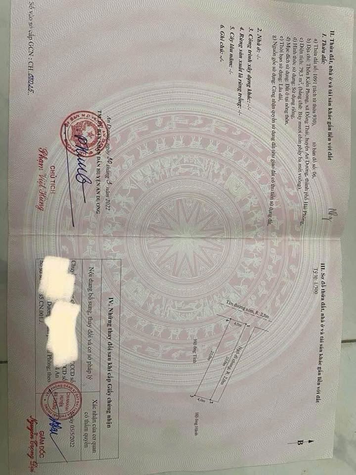 Lô góc 80m mặt đường Kiến Phong, hướng Tây tứ trạch, giá hời 2 tỷ