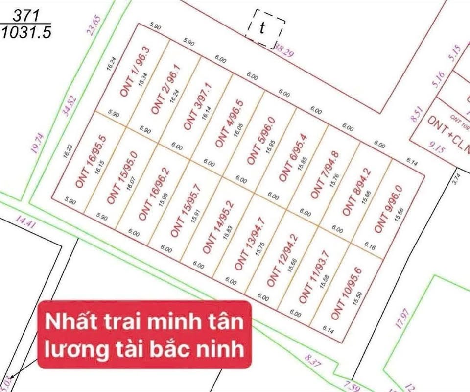 Bán nhanh lô đất 96m² ô tô thông tại Nhất Trai, Minh Tân, Lương Tài, Bắc Ninh