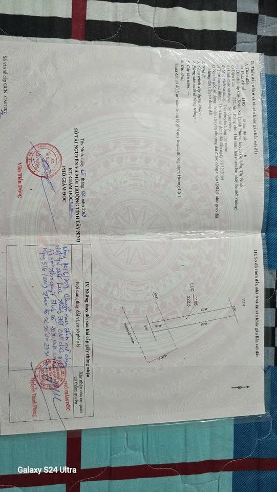 Đất vàng Gò Dầu mặt tiền đường nhựa, sổ riêng, giá hời