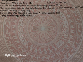 Bán nhà mặt tiền đường Hồ Chí Minh A Lưới, TP Huế