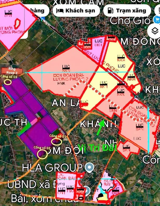 Đất nền vuông vắn, sát khu công nghiệp Khánh Vân, Bắc Giang, giá đầu tư hấp dẫn