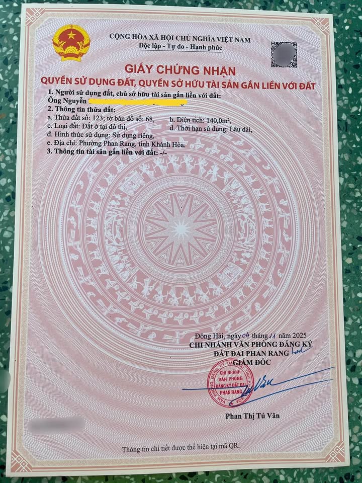 Chính chủ cần bán gấp lô đất cực hiếm tại khu xử lý nước thải Phan Rang