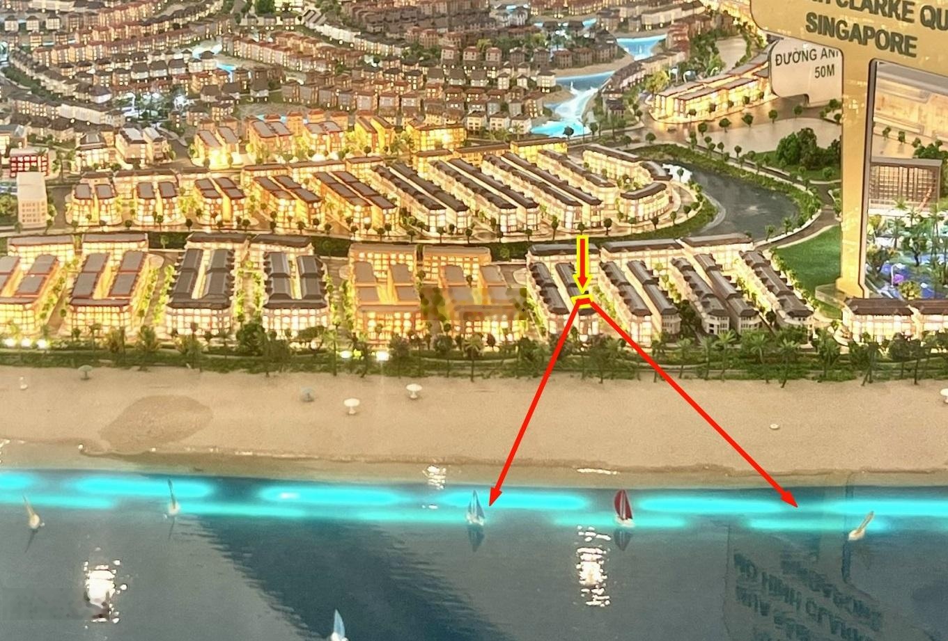 Duy nhất căn nhà phố 75m2 view biển, Phố Clarke Quay sầm uất, bàn giao sớm_khai thác dòng tiền ngay