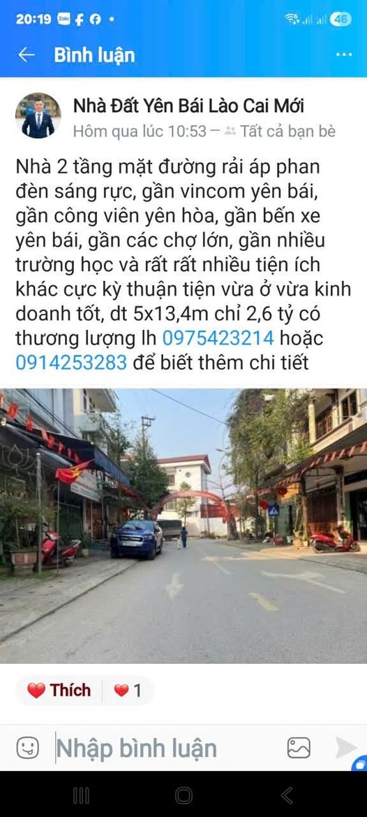 Bán nhà 2 tầng mặt đường rải nhựa, khu vực sáng đèn, vị trí đắc địa