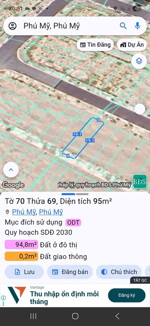 Chủ nhà gửi bán gấp lô đất tái định cư 37 ha cực đẹp, diện tích x19m