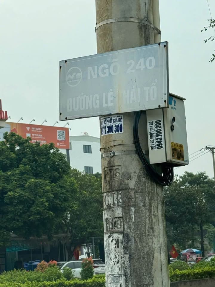 Lô đất vàng ngõ 240 Lê Thái Tổ, Tam Điệp, Ninh Bình, hướng Bắc ghé Tây, giá hấp dẫn