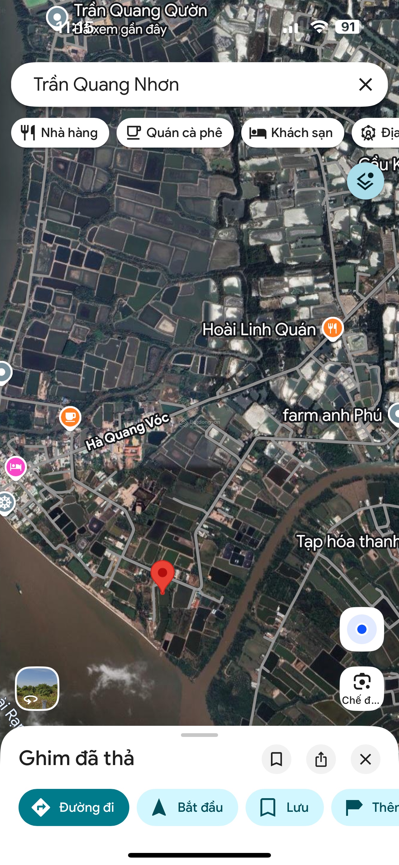 Bán đất mặt đường Trần Quang Nhơn, xã Bình Khánh, Huyện Cần Giờ