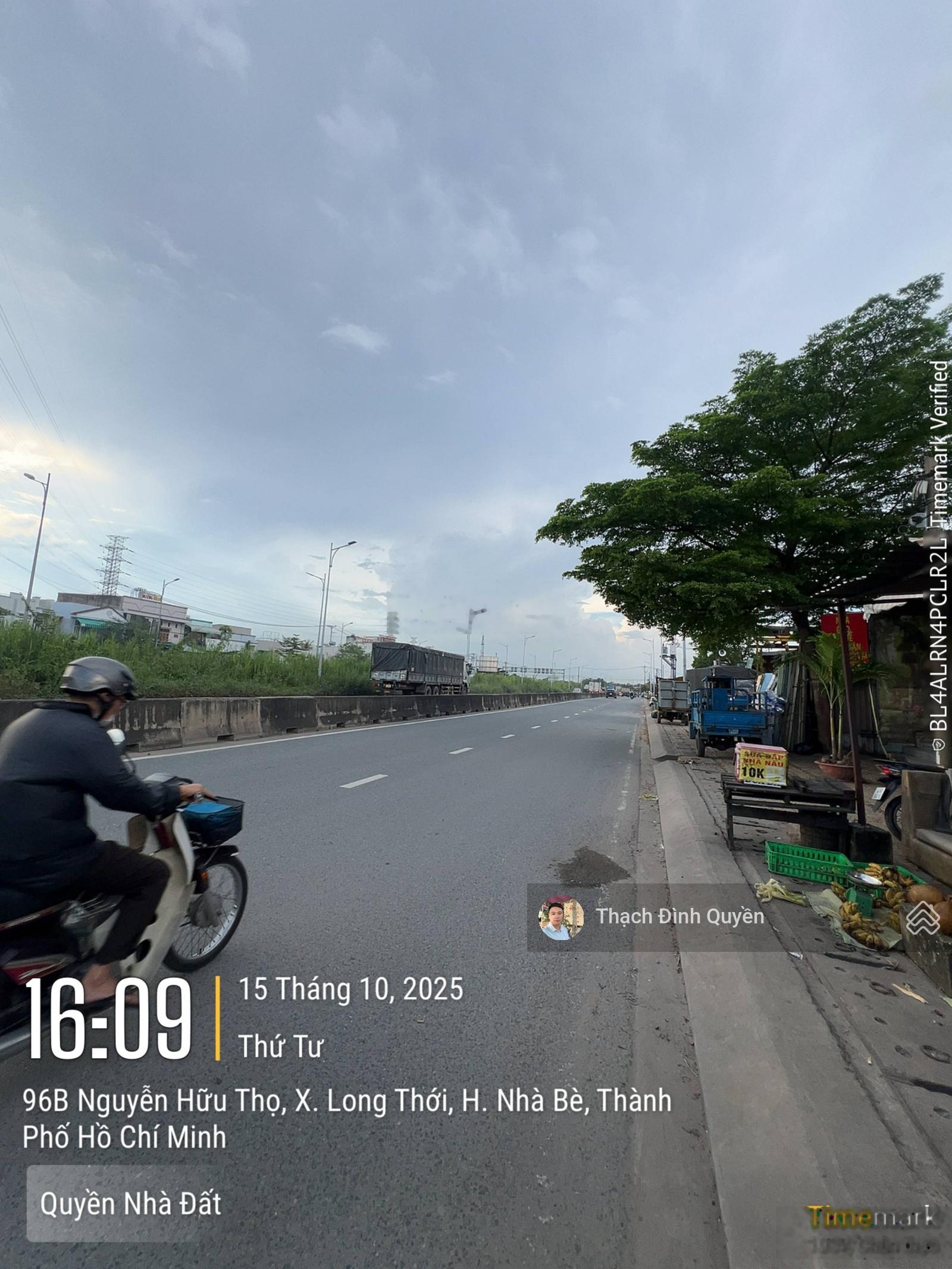 Đất thổ cư MT đường Nguyễn Hữu Thọ đường rộng 60m. DT 358m2 giá 14,5 tỷ