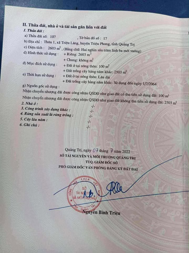 Đất Triệu Lăng view biển, tiềm năng x2 tài khoản