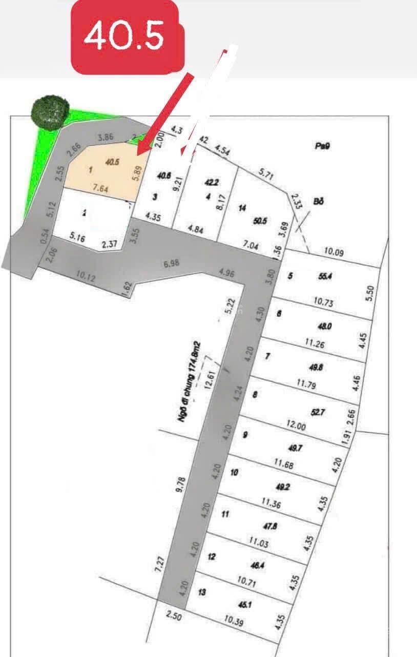 Lô góc Tiên Lữ - Dân Hoà cực kì tiềm năng mặt hướng dự án Vin Olympic