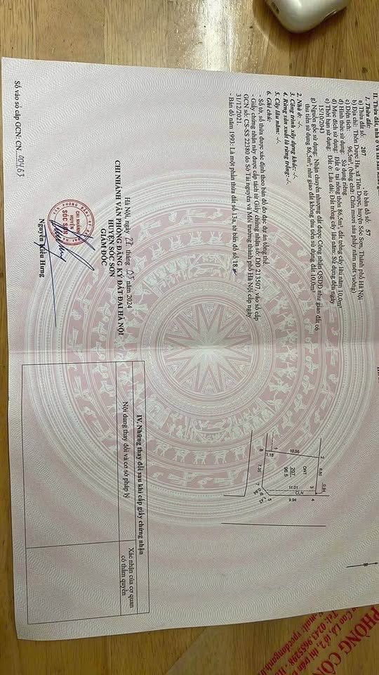 Bán lô góc 96m² trục chính Dược Hạ, Sóc Sơn vị trí đắc địa