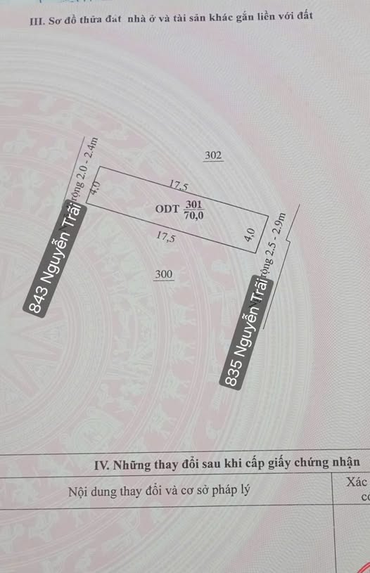 Bán đất 2 mặt tiền 70m² tại Nguyễn Trãi, Thanh Hóa