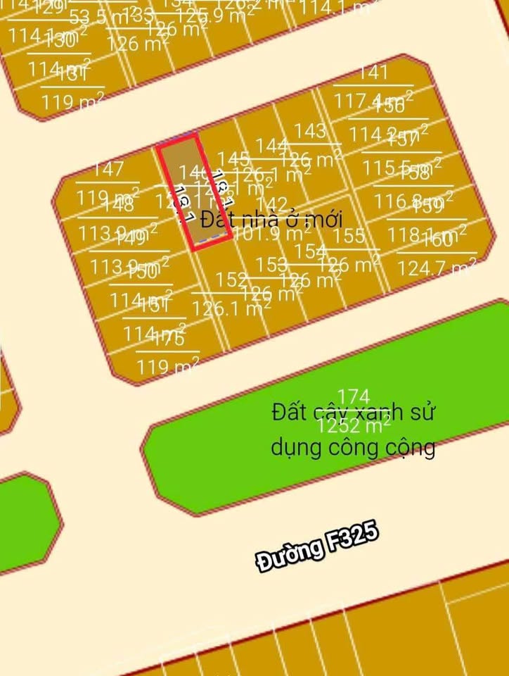 Cơ hội sở hữu lô đất F325, mã A8.10, lần đầu tiên xuất hiện trên thị trường
