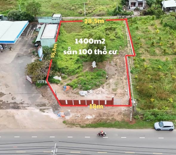 Mảnh đất mặt tiền Quốc lộ 55, xã Đất Đỏ, Bà Rịa - Vũng Tàu