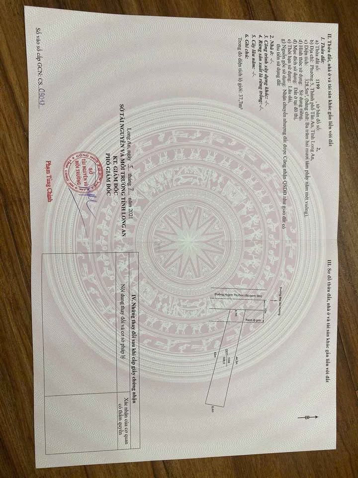 Bán đất 800m2 tại Phường Long An, thành phố Tân An, Long An, vị trí đắc địa