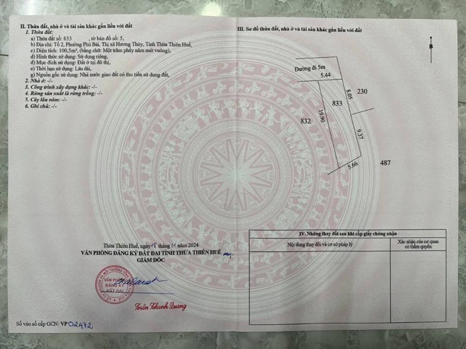 Siêu phẩm đất nền ngay trung tâm phường Phú Bài, Thừa Thiên Huế đây rồi