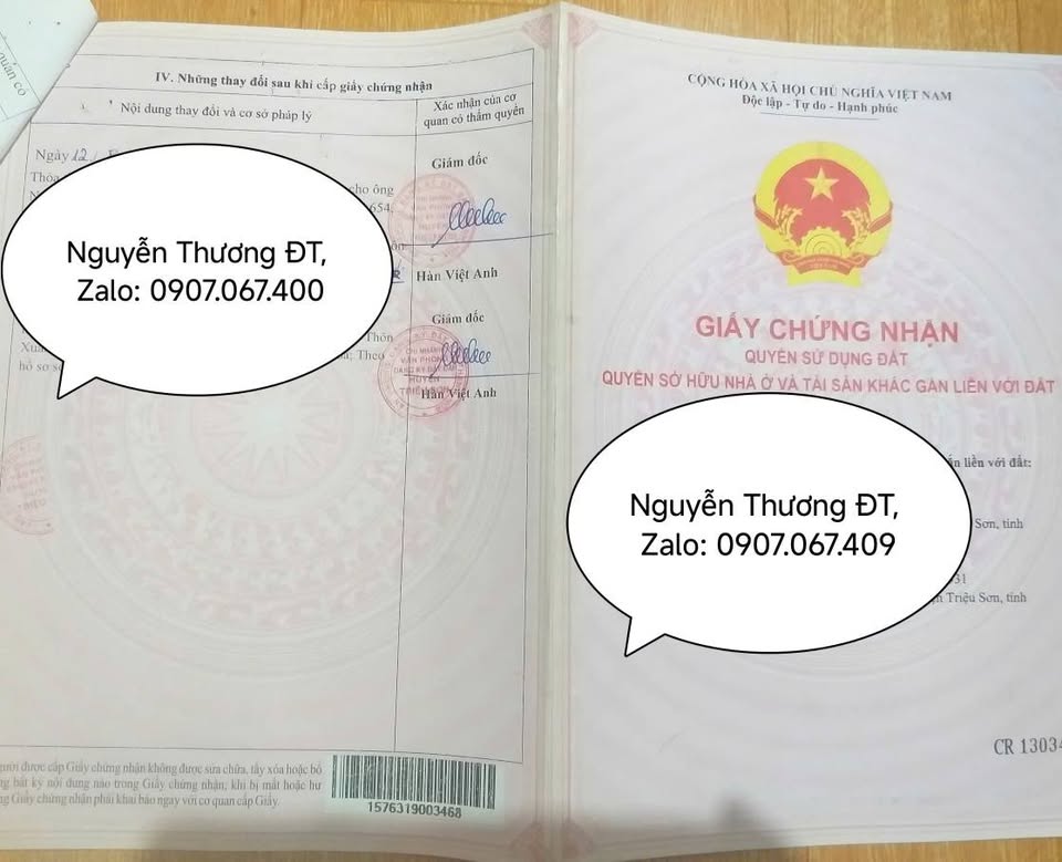 Bán đất mặt đường QL47, Thọ Phú, Thọ Xuân - Vị trí đắc địa, tiềm năng đầu tư cao