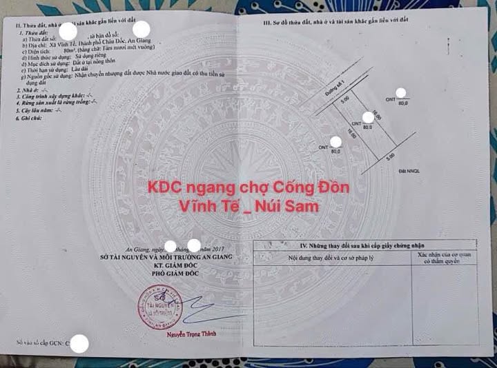 Đất xịn An Giang, sổ cầm tay, giá hời 450