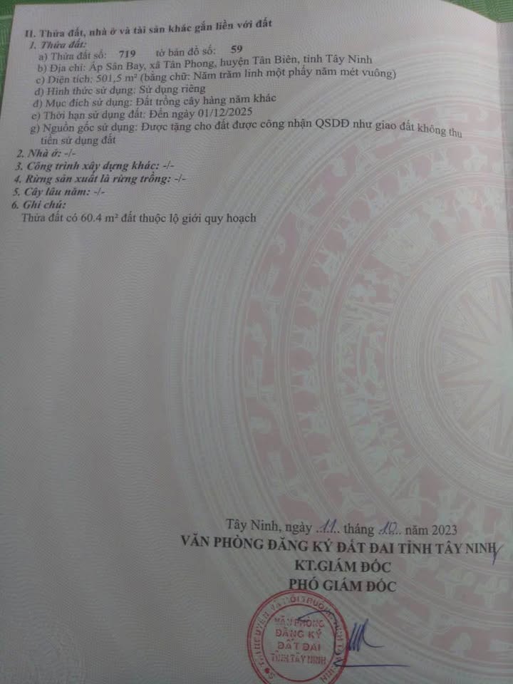 Tọa lạc tại Ấp Sân Bay, xã Tân Phong, huyện Thạnh Bình, tỉnh Tây Ninh