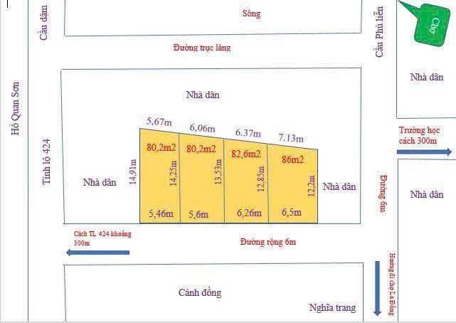 Sở hữu ngay những lô đất "kim cương" với diện tích "khủng" trên 80m², thổ cư 100% sẵn sàng xây dựng