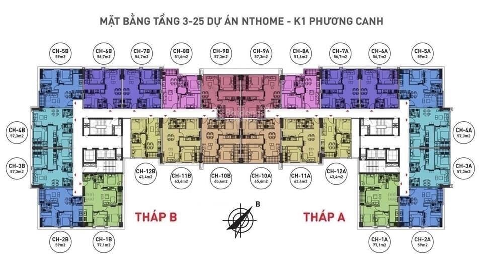 Mình chính chủ cần bán căn 57,3m2 tại chung cư NT_HOME giá chỉ 3.x tỷ