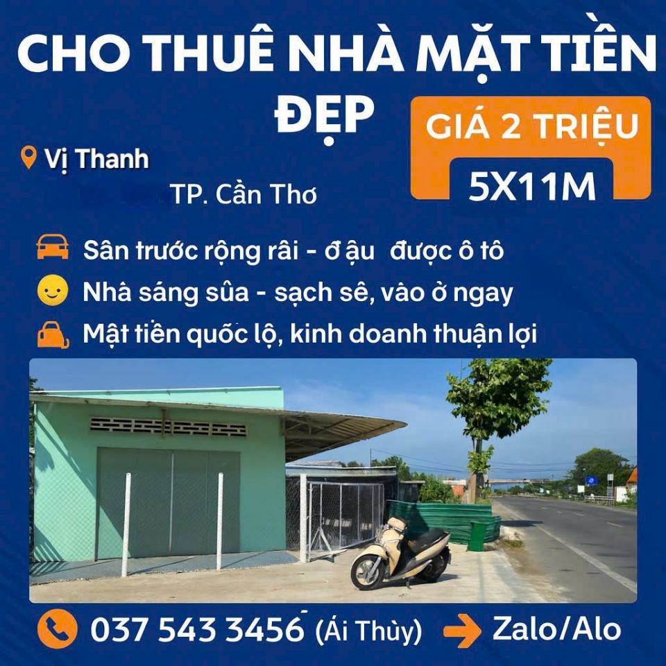 Nhà mặt tiền quốc lộ, nơi an cư lạc nghiệp tại Vị Thanh