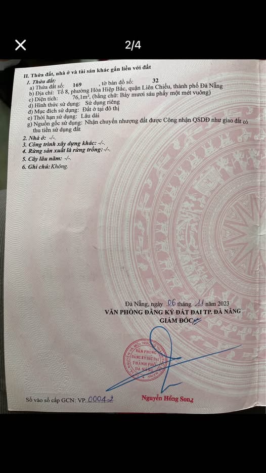 Đất Hội An 76,1m2 ngang 5m, sổ vuông vắn, giá tốt