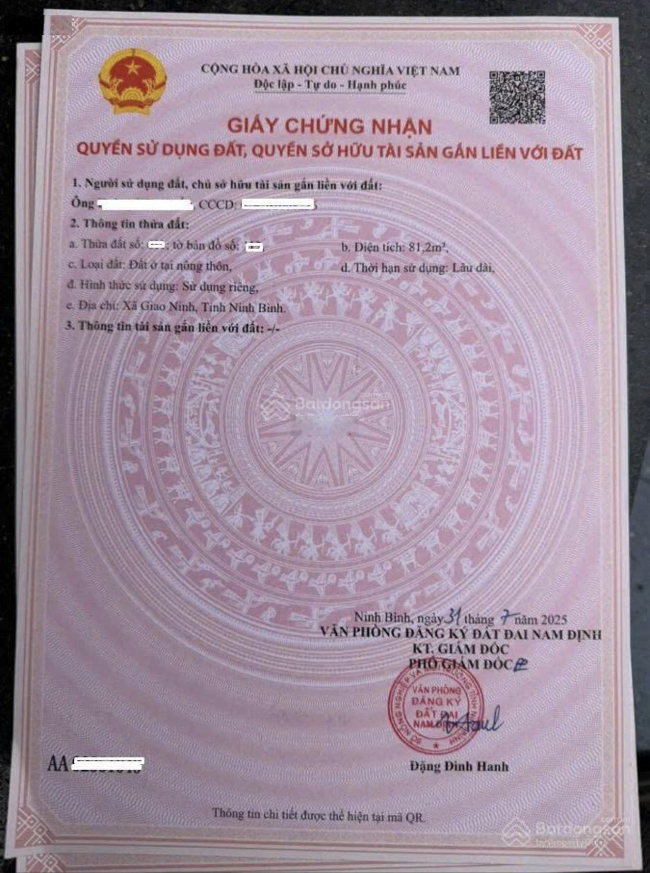 Nhỉnh 1 tỷ - chính chủ bán lô góc, mặt đường thị trấn Quất Lâm - vỉa hè kinh doanh đắc địa