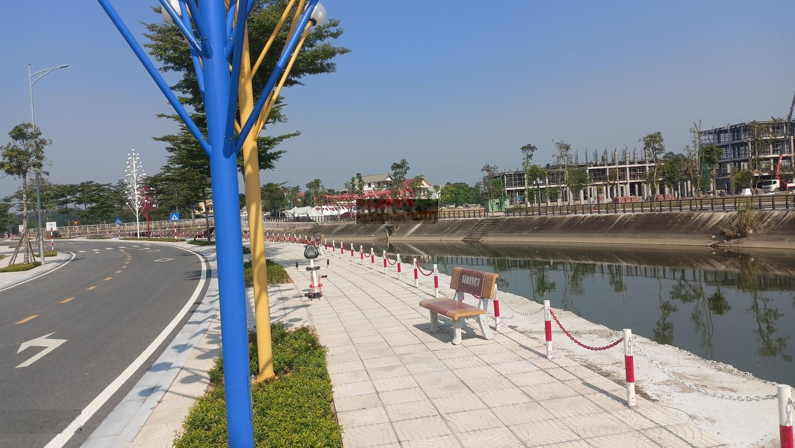 Lô đất biệt thự chuẩn phong thuỷ, view kênh KĐT Việt Trì, MT 12.46m