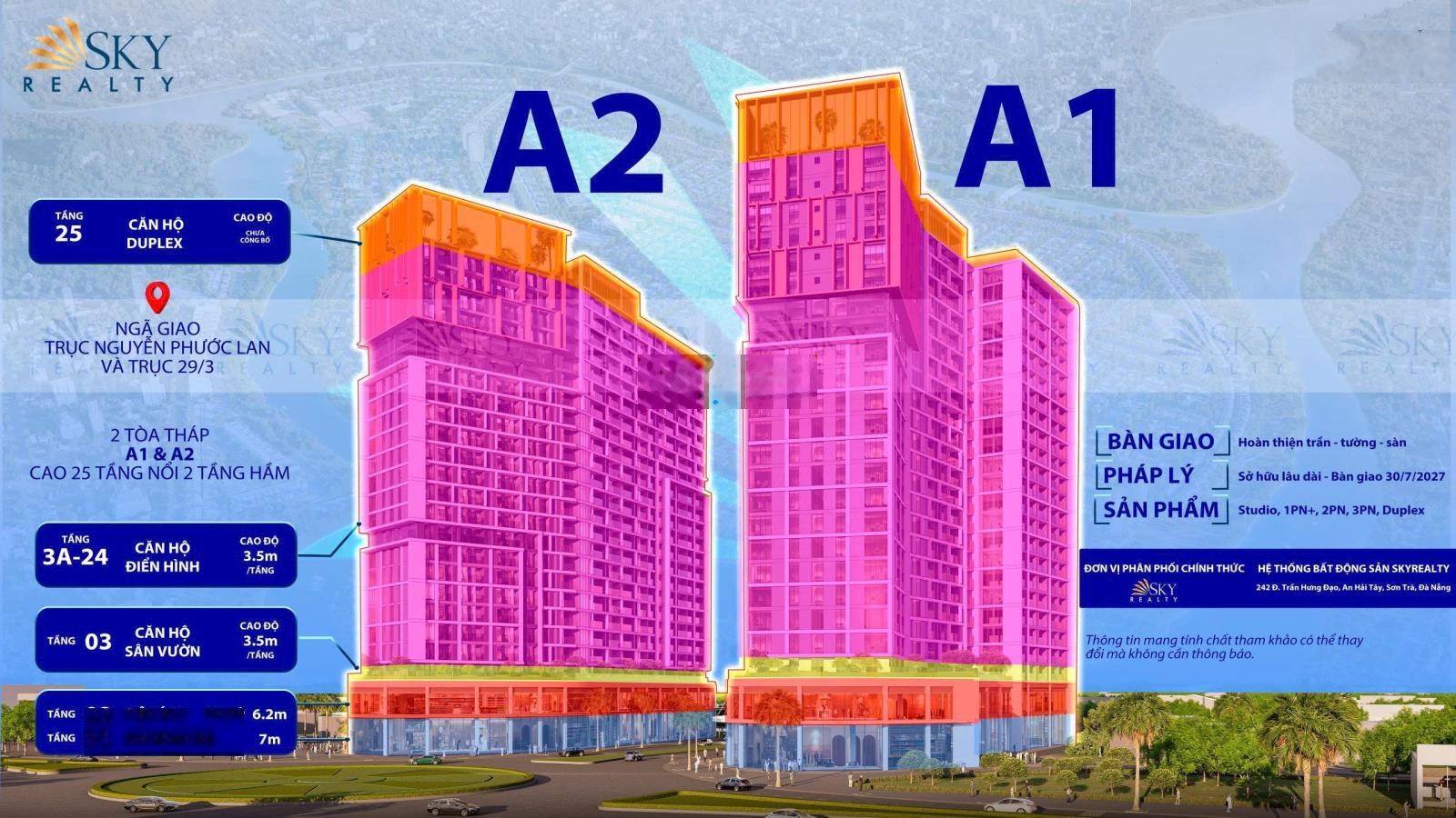 Chính thức nhận booking tòa A2 - Sun Cora Tower. Giá trực tiếp từ CĐT - hỗ trợ vay lên đến 70%