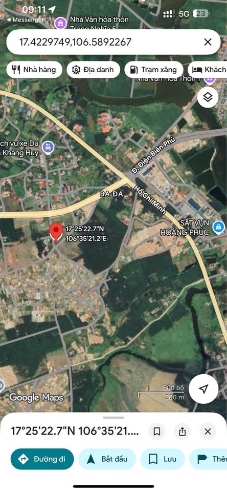 Bán đất 2 mặt tiền 178m2 tại khu Bada, Đồng Hới, Quảng Bình, giá 700 triệu