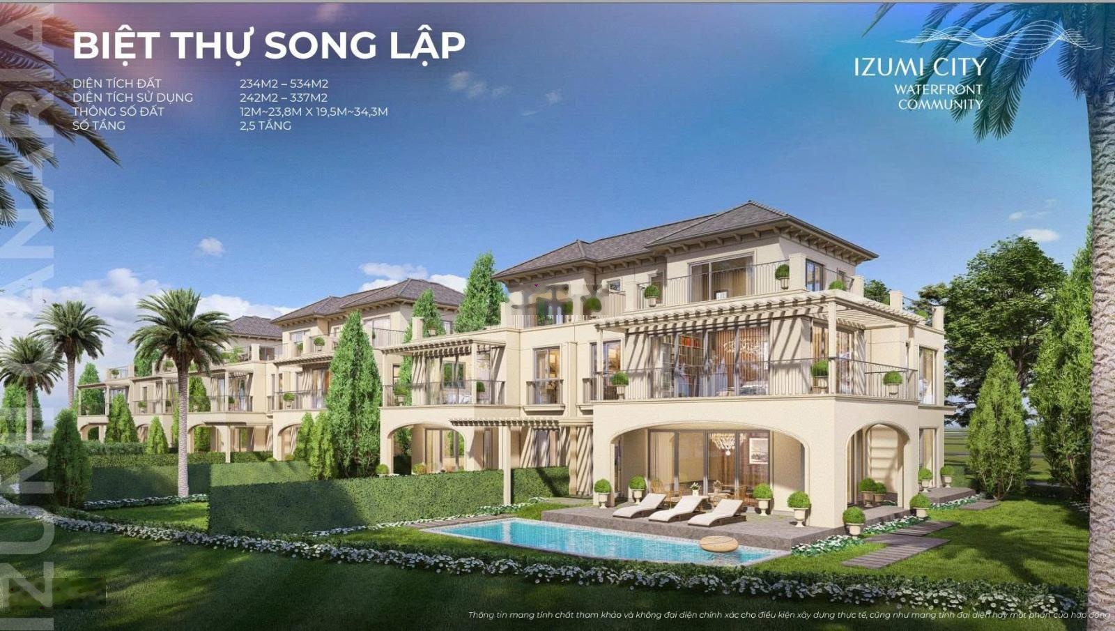 Bán nhà phố liền kề Izumi City Nam Long giá từ 7.1 tỷ thanh toán 36 tháng