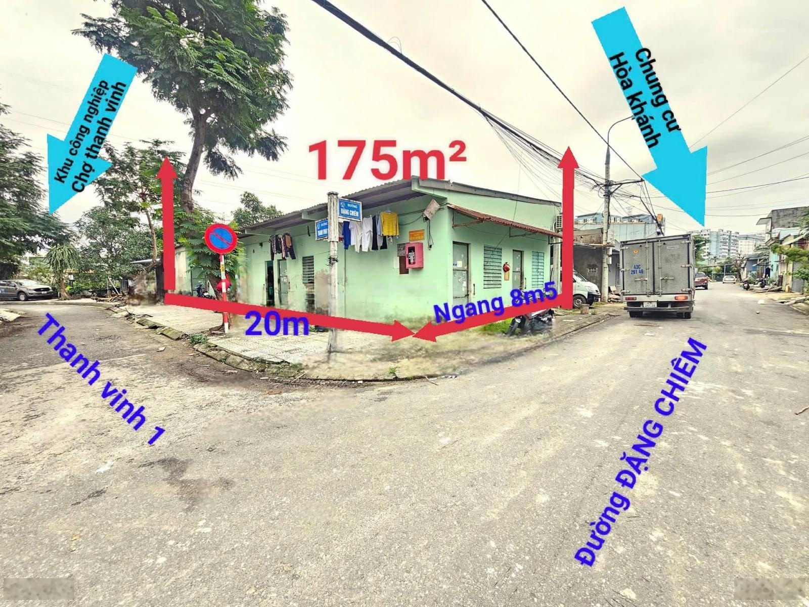 Bán dãy trọ 10 phòng GÓC 2 MẶT TIỀN đường 5m5 ĐẶNG CHIÊM & THANH VINH 1 DT LỚN 175,7 M NGANG 8M5