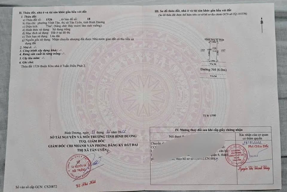 Đất Vĩnh Tân, Tân Uyên, cơ hội an cư và đầu tư hấp dẫn