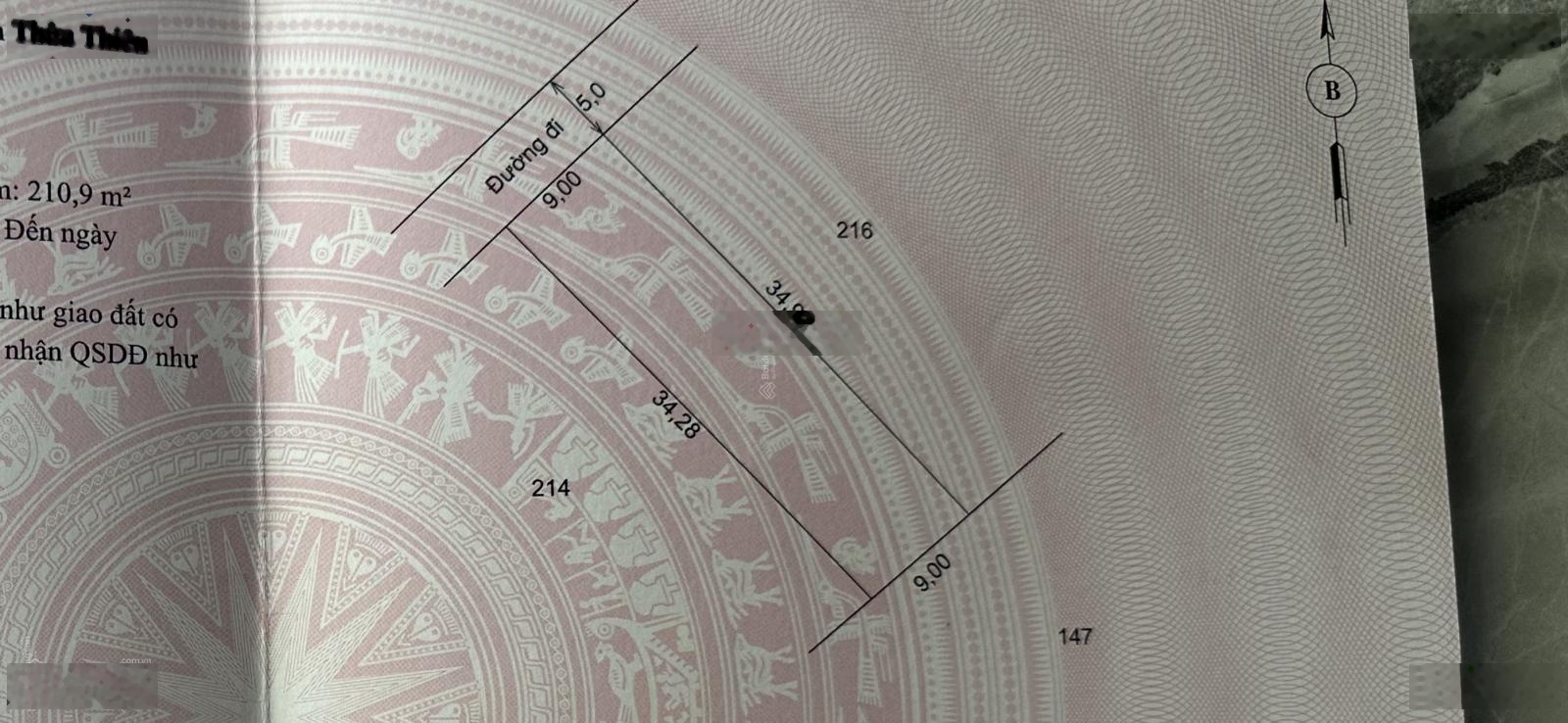 Đất nền Lộc Tiến, 11 triệu/m2, 300m2, Thừa Thiên Huế