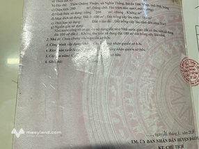 Bán nhà mặt tiền chợ Nghĩa Thắng, kinh doanh sầm uất, diện tích rộng rãi