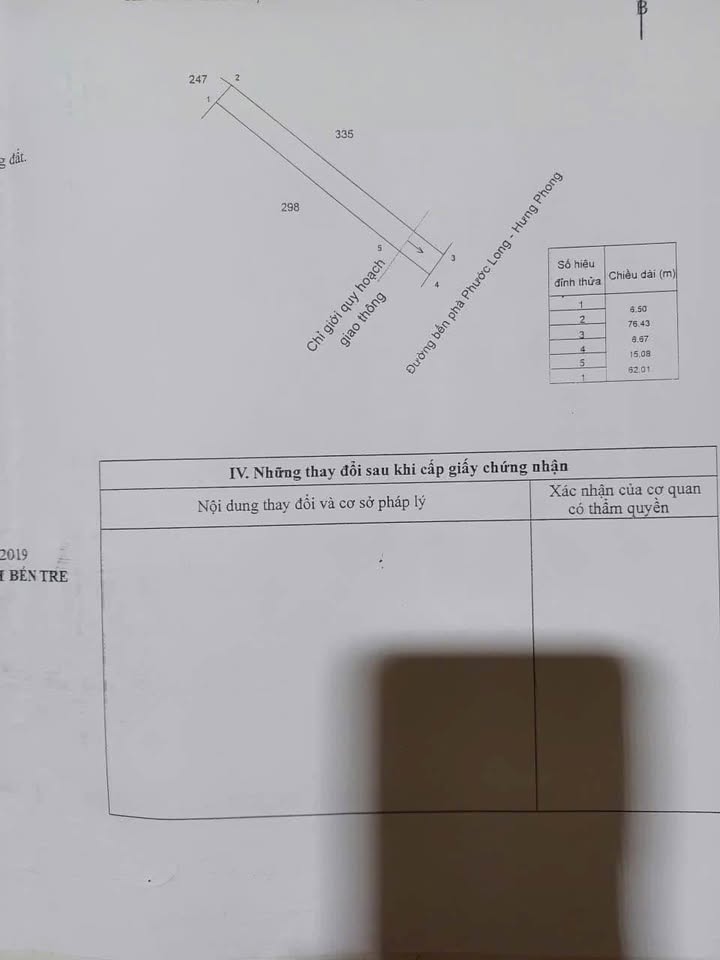 Tọa lạc tại vị trí đắc địa trên đường Bến Phà Hưng Phong, Bến Tre, nền biệt thự rộng rãi 511,9m2