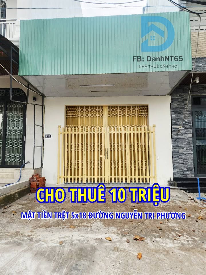 Cho thuê mặt bằng kinh doanh đắc địa mặt tiền Nguyễn Phương, Cần Thơ 10 triệu/tháng