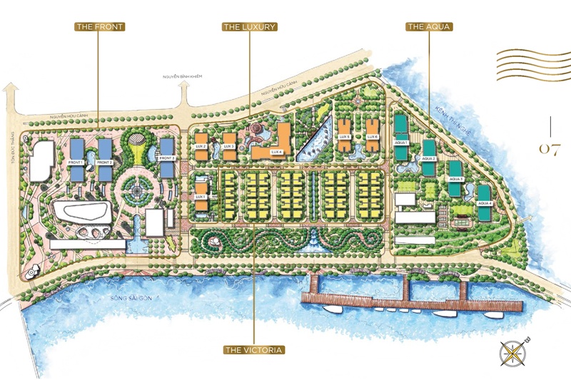 Siêu phẩm Vinhomes Bason 3PN Vòng cung HIẾM Sẵn SH, VIEW trực diện SÔNG SG & Cầu Bason tuyệt đẹp