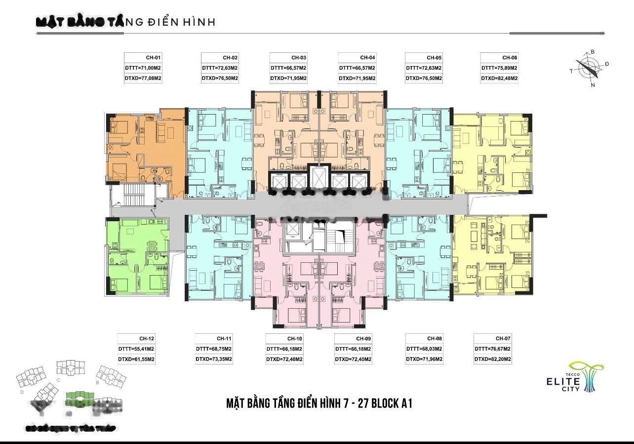 Chung cư Tecco Thịnh Đán mở bán tòa A1 chiết khấu 6%, HTLS 0% trong 18 tháng trực tiếp từ CĐT