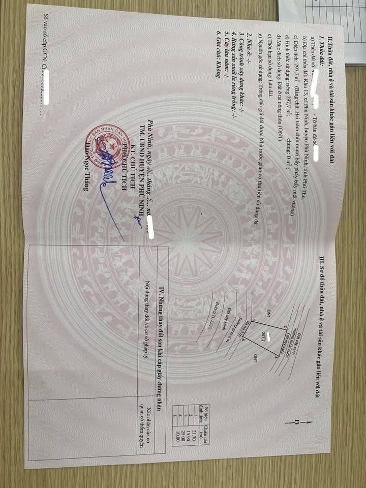 Đất vàng 297m2, mặt tiền 10m, nở hậu 15m, đường Tỉnh lộ 323C