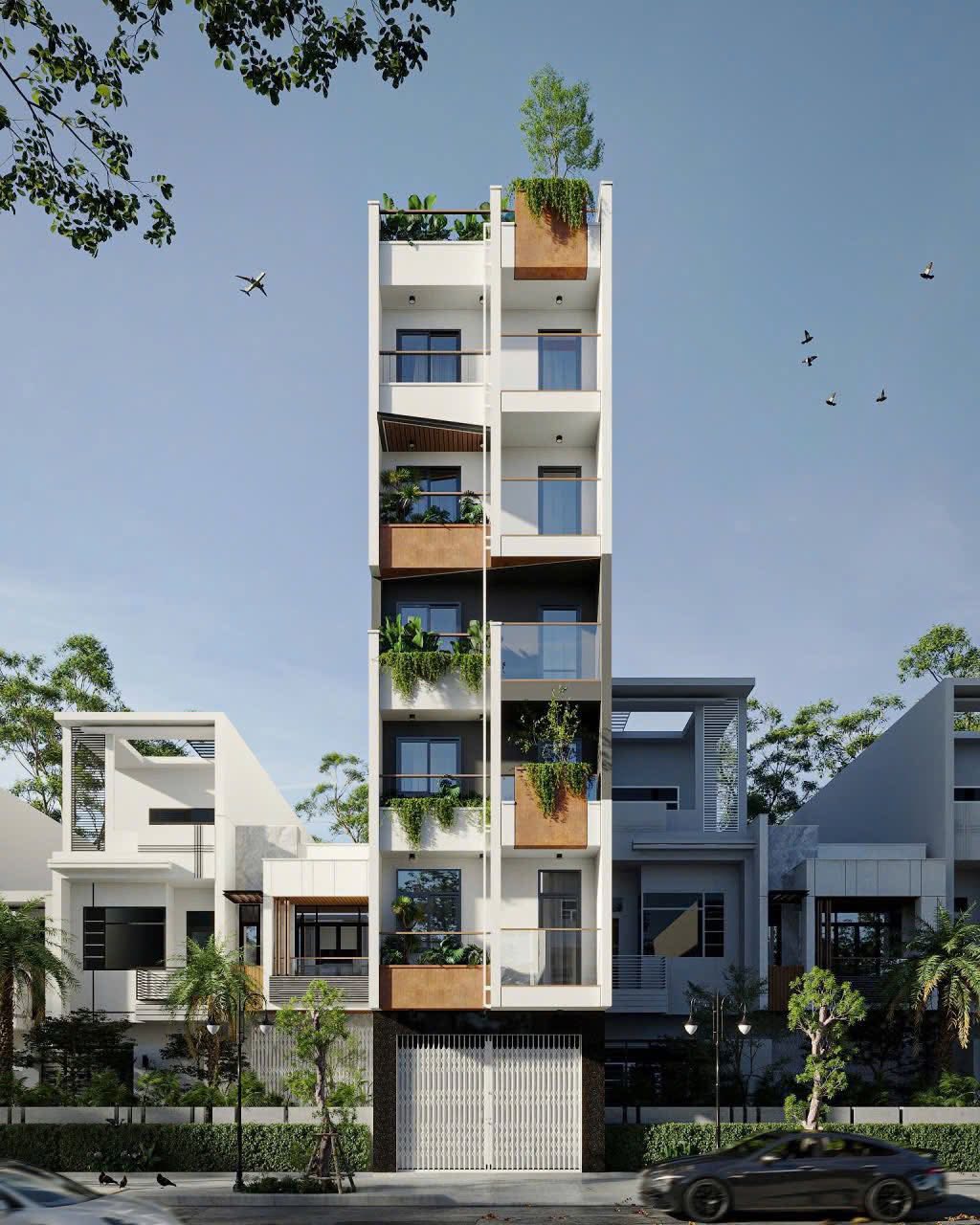 Nhà nghỉ 6 tầng 28 phòng, "mặt tiền" 4.9m, cách biển 300m - Giá hời