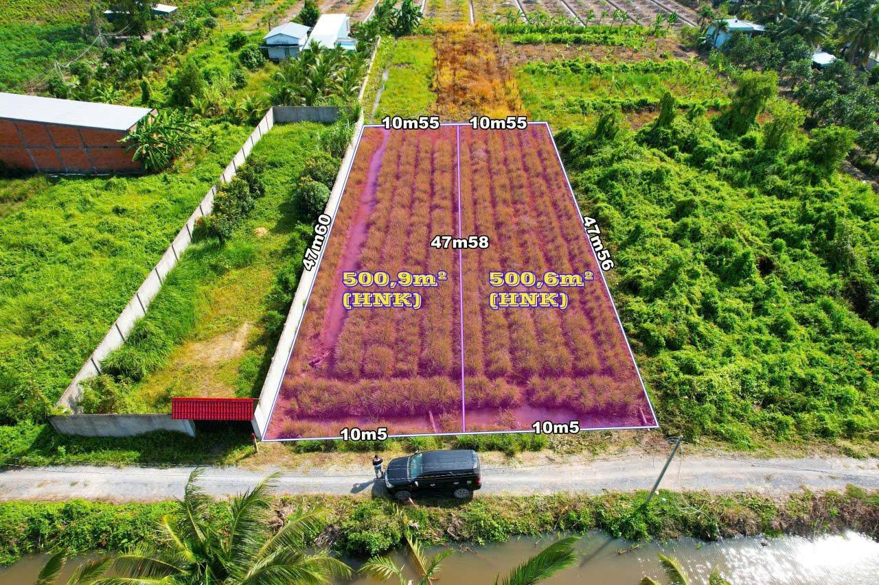 Đất vườn F0 2 lô 500m² cực thơm, sổ đỏ full thổ cư, giá hời