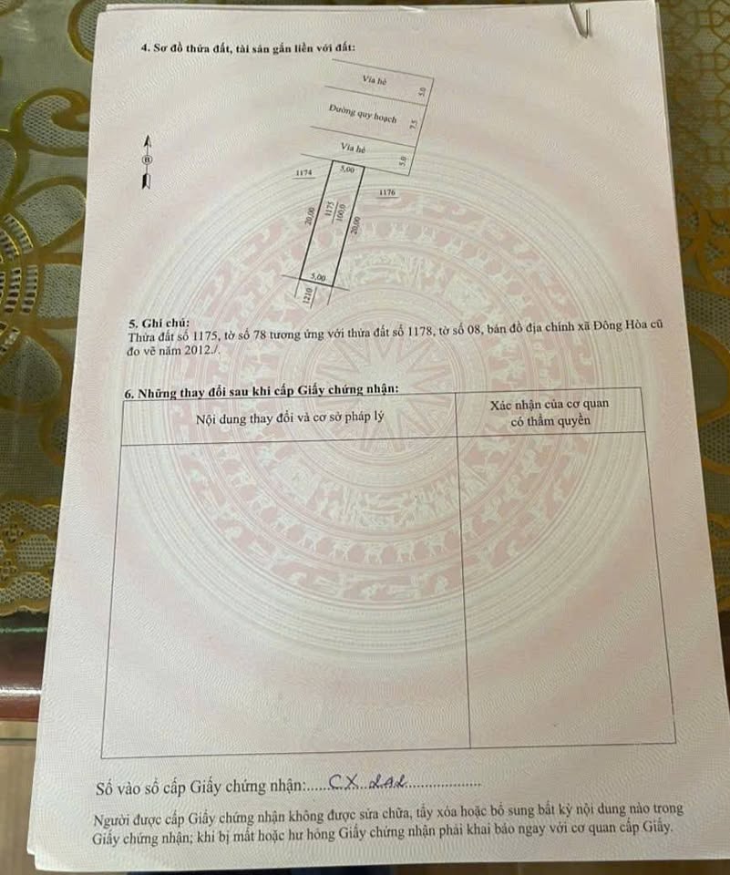 Đất nền 100m2 mặt tiền 5m, vị trí đắc địa gần UBND xã Đông Hòa, Thanh Hóa