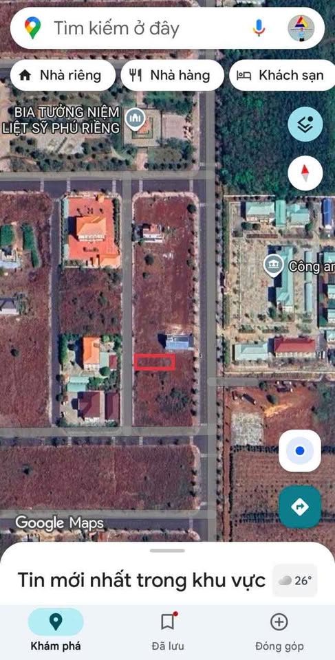 Bán nhanh đất vàng khu hành chính Phú Riềng, Bình Phước, diện tích 10x25m full thổ cư