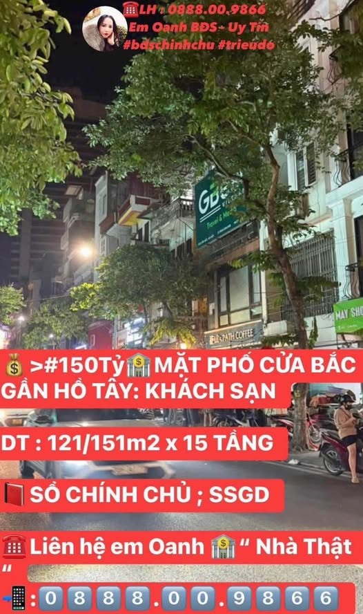 Khách sạn mặt phố Cửa Bắc, gần Hồ Tây - Lợi nhuận triệu đô